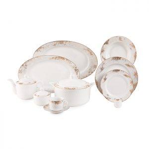 سرویس چینی 102 پارچه زرین مدل کلودیا پیکره رادیانس