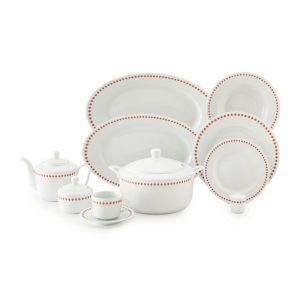 سرویس چینی 102 پارچه زرین مدل رز دایموند پیکره رادیانس