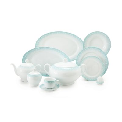 سرویس چینی 102 پارچه زرین مدل ساکورا صورتی پیکره ایتالیا اف