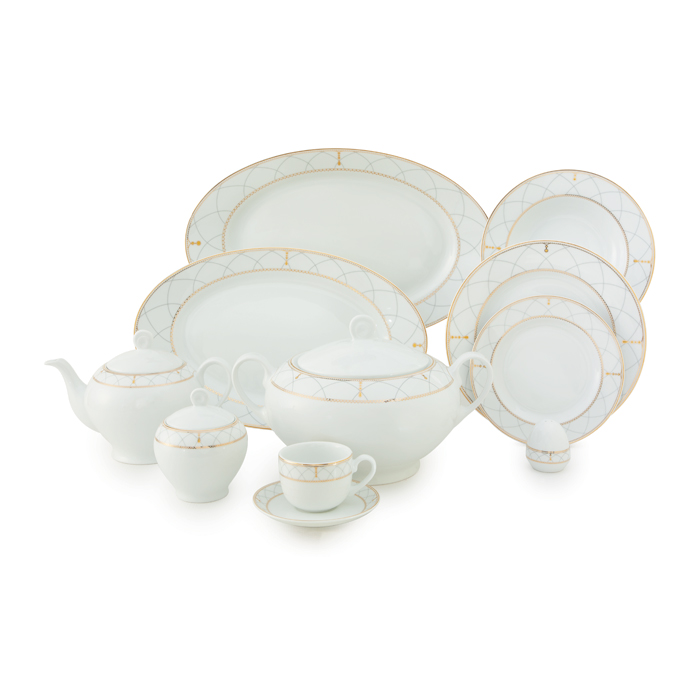 سرویس چینی 102 پارچه زرین مدل رومانا پیکره ایتالیا اف سرویس چینی 102 پارچه زرین مدل رومانا پیکره ایتالیا اف