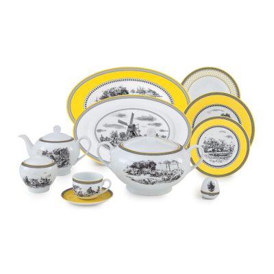 سرویس چینی 102 پارچه زرین مدل ویلیج پیکره ایتالیا اف