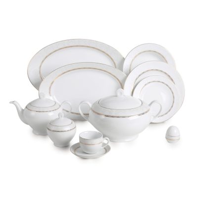 سرویس چینی 102 پارچه زرین مدل هدیه طلایی پیکره ایتالیا اف