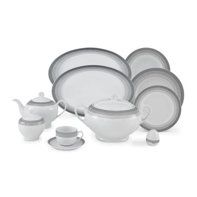 سرویس چینی 102 پارچه زرین مدل سیلور لاینر پیکره ایتالیا اف