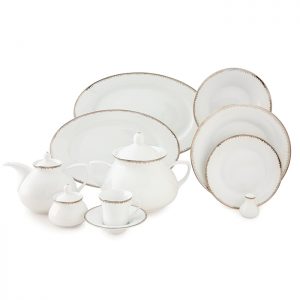 سرویس چینی 108 پارچه زرین مدل رویال پلاتینی پیکره شهرزاد