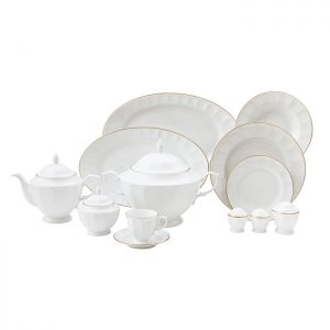 سرویس چینی 103 پارچه زرین مدل لومیو پیکره نئوکلاسیک