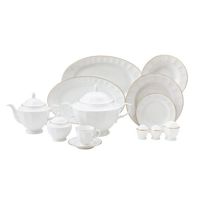 سرویس چینی 103 پارچه زرین مدل لومیو پیکره نئوکلاسیک