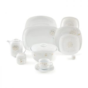 سرویس چینی 98 پارچه زرین مدل گلدن لوتوس پیکره کواترو